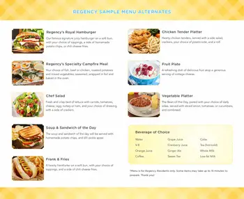 regency morristown retirement village dining findcontinuingcare tn menus living